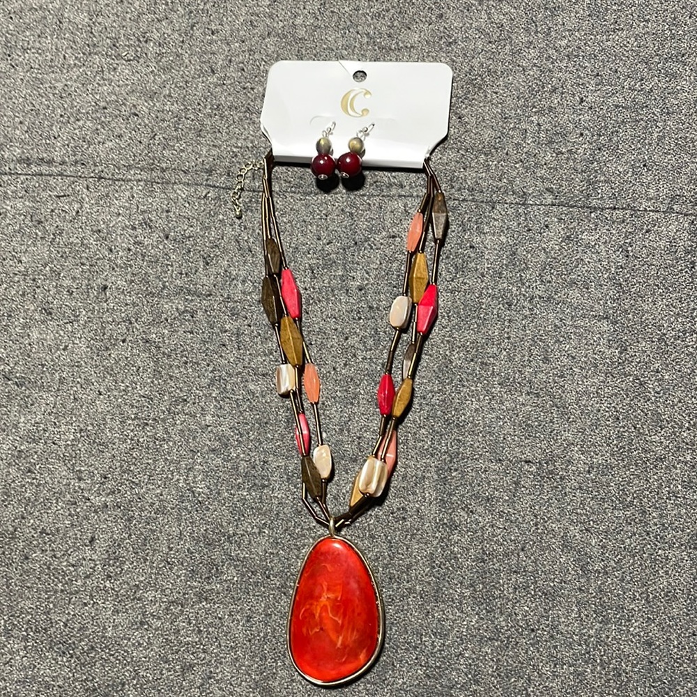 Charming Charlie necklace and earring set, NWT
